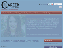 Tablet Screenshot of choctawcareers.com